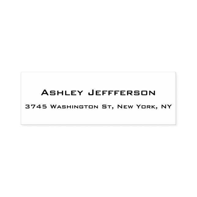 Professional Plain Elegant Unique Black & White Self-inking Stamp (Design)