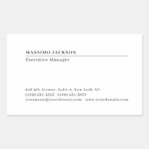 Professional plain minimalist modern matte paper sticker