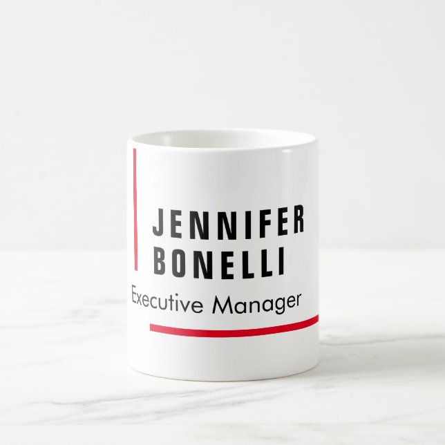 Professional plain minimalist modern trendy coffee mug (Center)