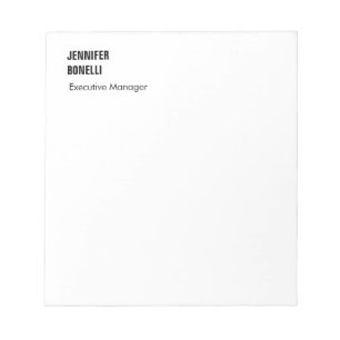 Professional plain minimalist modern trendy notepad