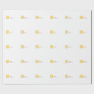 Professional plain minimalist modern yellow white wrapping paper
