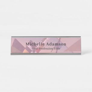 Professional Plain Modern Elegant Desk Name Plate