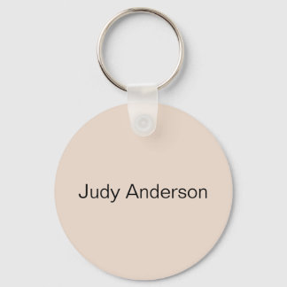 Professional Plain Modern Elegant Keychain