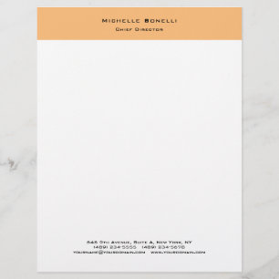Professional Plain Modern Minimalist Letterhead