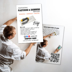 Professional Plastering & Skimming Services – Flyer