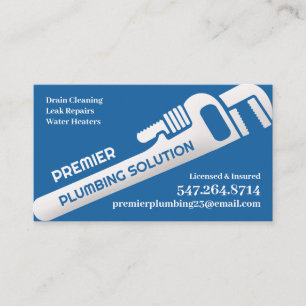Professional Plumbing Business Card Template