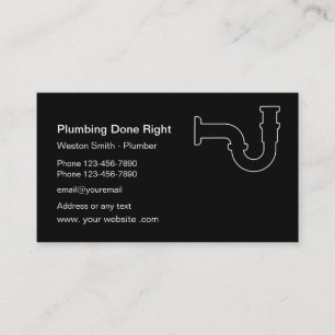 Professional Plumbing Service Business Card