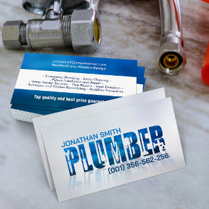 Professional Plumbing Services  Business Card