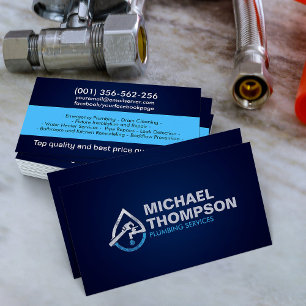 Professional Plumbing Services Business Card