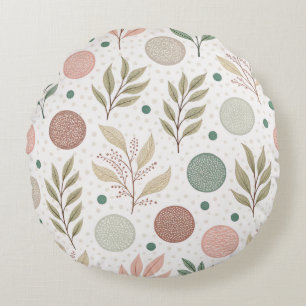 Professional Polka Dot Pattern 16 Inch Round Pillow