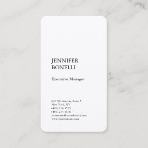 Professional Premium Silk Plain Modern Business Card