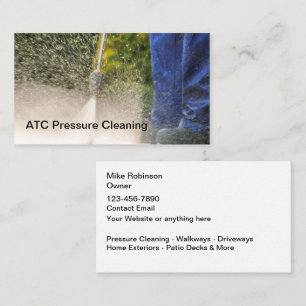 Professional Pressure Cleaning & Washing Business Card