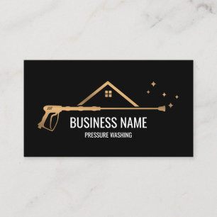 Professional Pressure Washing Power  Masculine  Bu Business Card