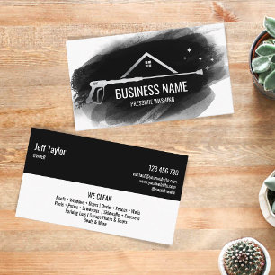Professional Pressure Washing Power  Masculine  Bu Business Card