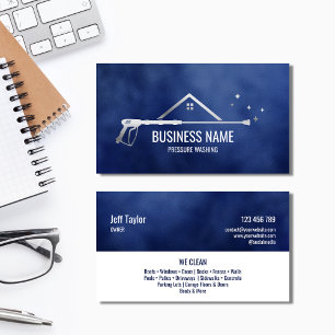 Professional Pressure Washing Power  Masculine  Bu Business Card