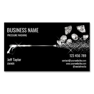 Professional Pressure Washing Power Washing Busine Magnetic Business Card