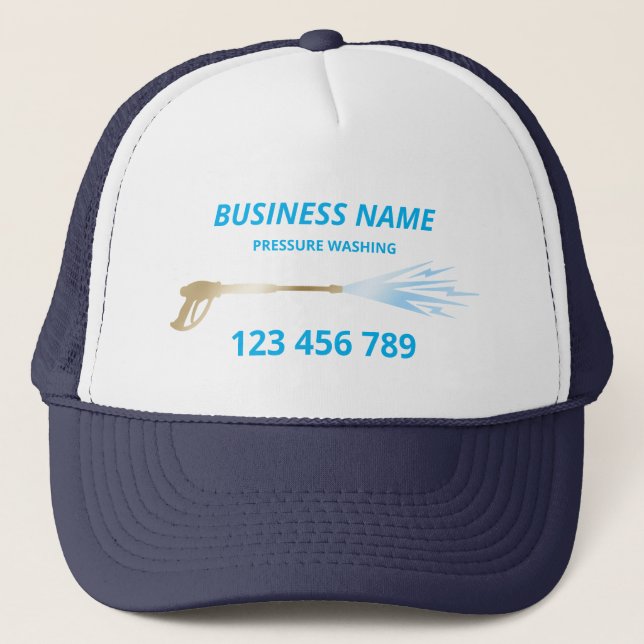 Professional Pressure Washing Power Washing Busine Trucker Hat (Front)