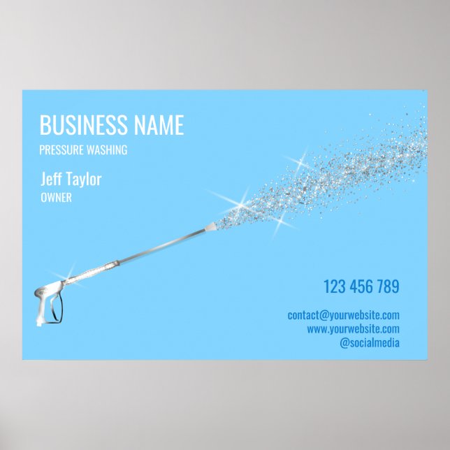 Professional Pressure Washing Power Washing Clean  Poster (Front)