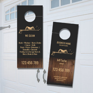 Professional Pressure Washing Power Washing Roof   Door Hanger