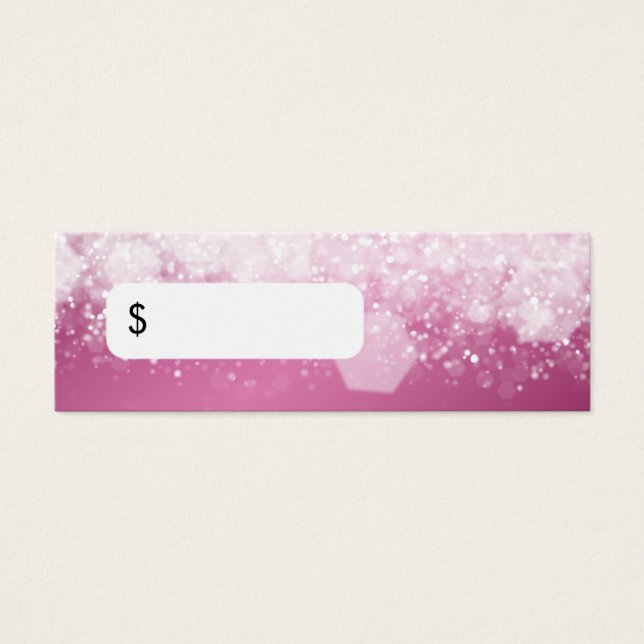 Professional Price Tag Sparkling Night Pink (Front)