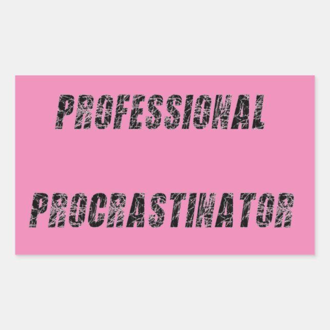 Professional Procrastinator Sticker (Front)