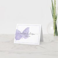 Professional Purple Watercolor Butterfly