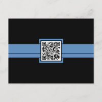 professional QR code : blue ribbon