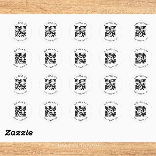 Professional QR Code Promotional Label (Creator Uploaded)