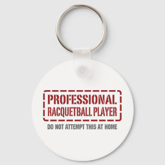 Professional Racquetball Player Keychain