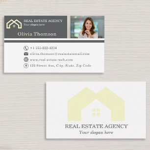 Professional Real estate agent photo  Business Card