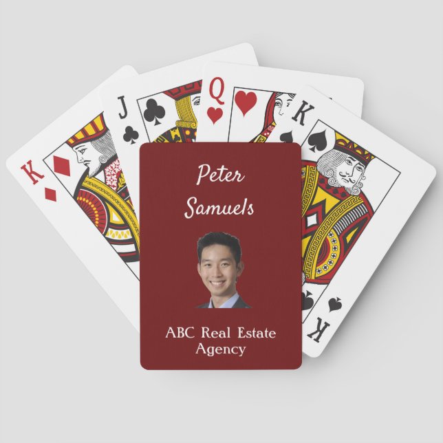 Professional Real Estate Agent Playing Cards (Back)