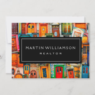 Professional Real Estate Modern Classic Doors Card