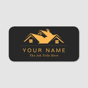 Professional Real Estate Promotional Realtor logo Name Tag
