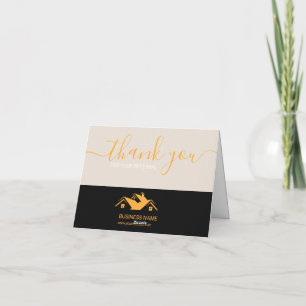 Professional Real Estate Promotional Realtor logo  Thank You Card