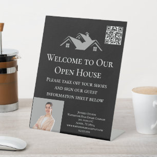 Professional Real Estate Promotional Realtor Pedestal Sign
