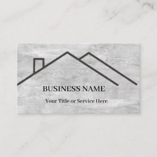 Professional Real Estate Roof Logo Business Card