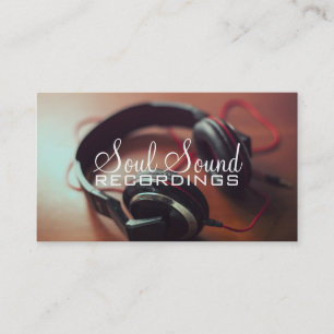 Professional Recording Studio Music Artists Business Card