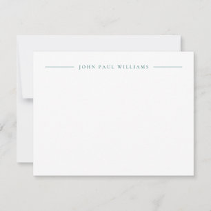 Professional Refined Modern Centre Name Lake Green Card