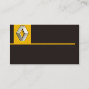 professional renault auto car dealer seller card