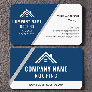 Professional Roofing Roofer Business Card