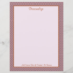Professional Rosy Brown & Grey Border Personalize