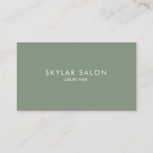 Professional Sage Green Minimalist Business Card