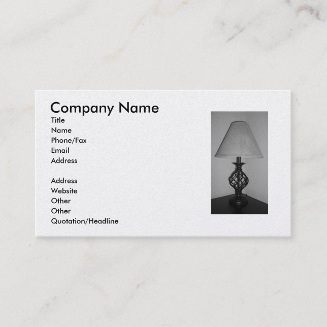 Professional/Sales Profile Card (Front)