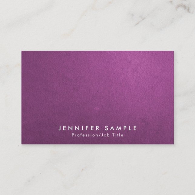 Professional Salon Elegant Colour Modern Creative Business Card (Front)
