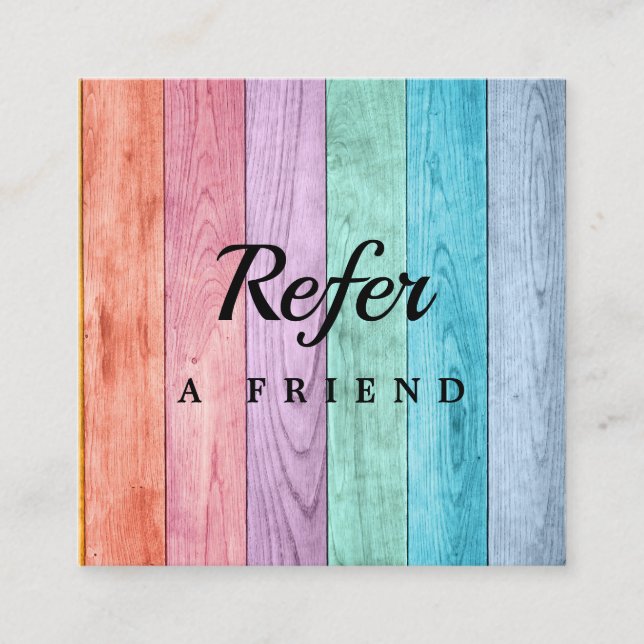 Professional Salon & Spa Referral Card | Editable  (Front)