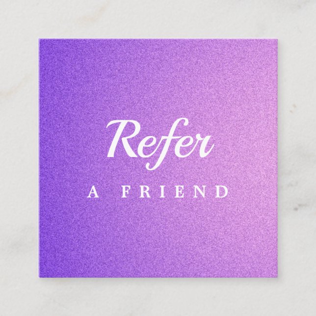Professional Salon & Spa Referral Card | Editable  (Front)