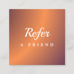 Professional Salon & Spa Referral Card Editable