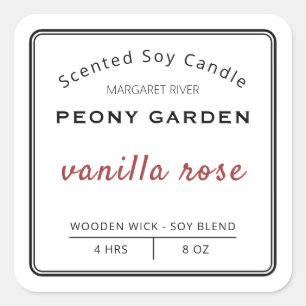 Professional Scented Soy Candle Labels