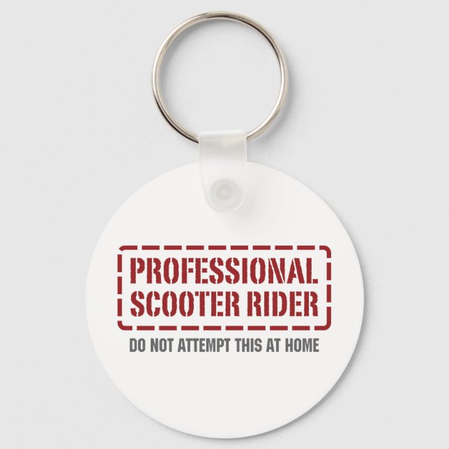 Professional Scooter Rider Keychain (Front)