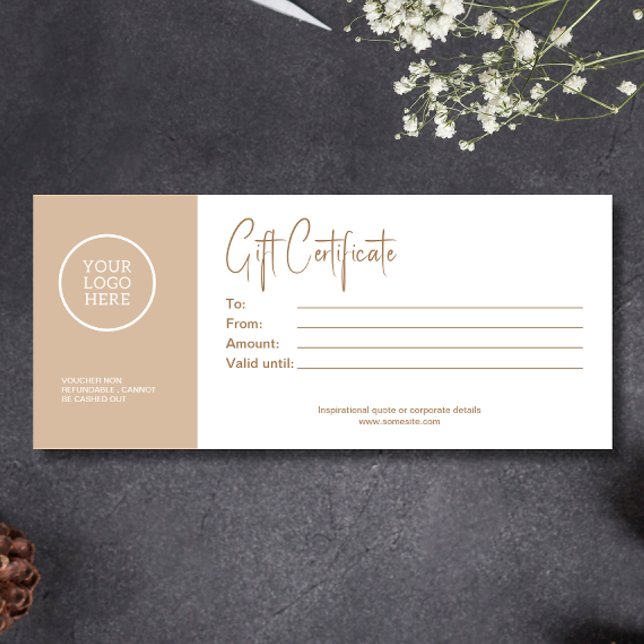 Professional Script Business Gift Certificate (Professional Script Business Gift Certificate)